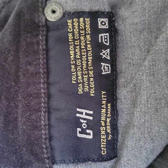 Citizens of Humanity gray velvet skinny leg pants size 27 - Picture 15 of 15